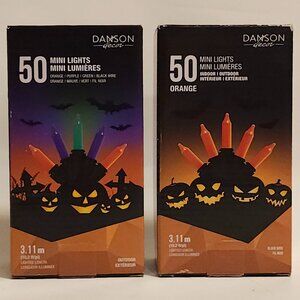 DANSON Decor Mini Lights 50 x 2 Orange Halloween Lights Multicolour Lights
